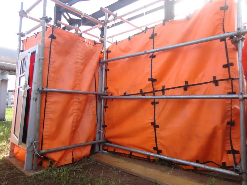 Habitat installation on defective 28” and 24” barrel door replacement at Bonny terminal
