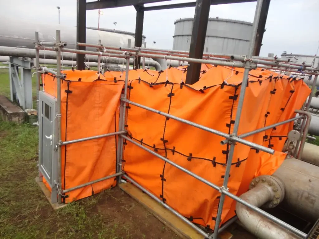Habitat installation on defective 28” and 24” barrel door replacement at Bonny terminal