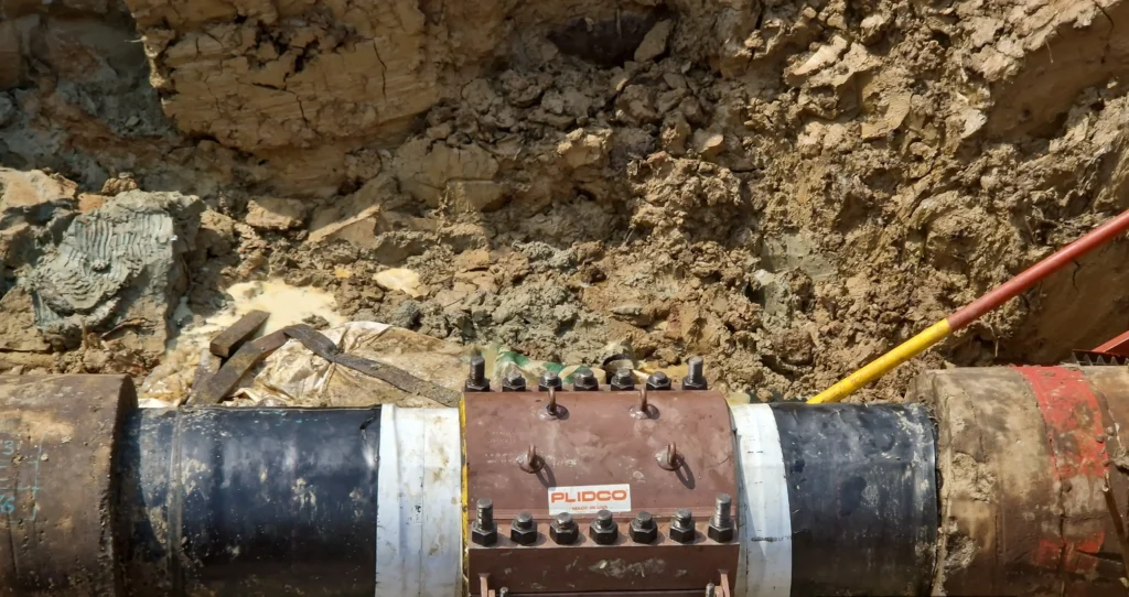 IC removal/repair by clamping on the 18” TNP Gbaran Kilocreek TL ROW at Fanbud Onapa